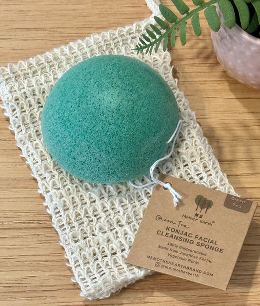 Green Tea Konjac Facial Cleansing Sponge