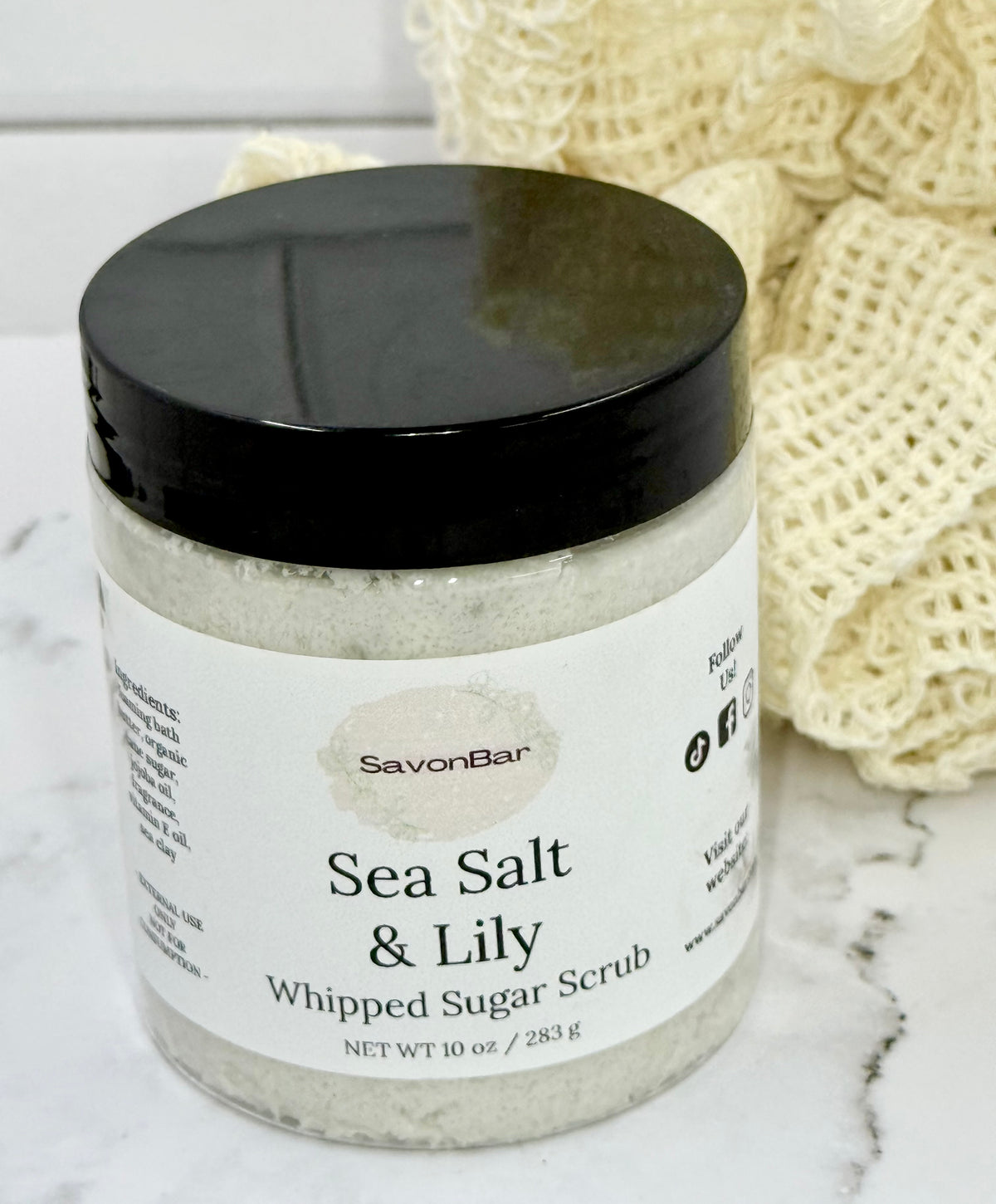 Sea Salt & Lily Whipped Sugar Scrub