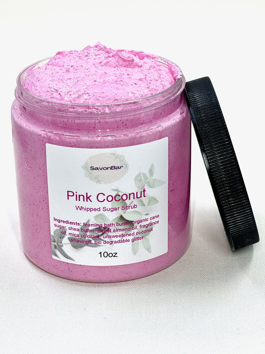 Pink Coconut Whipped Sugar Scrub