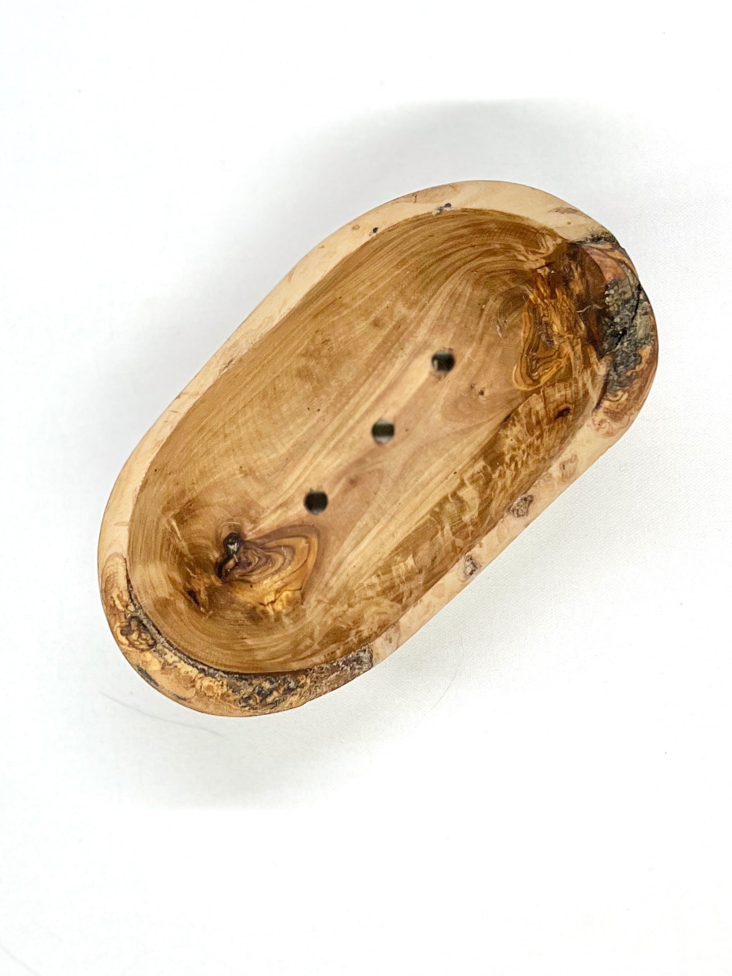 OLIVE WOOD SOAP DISH