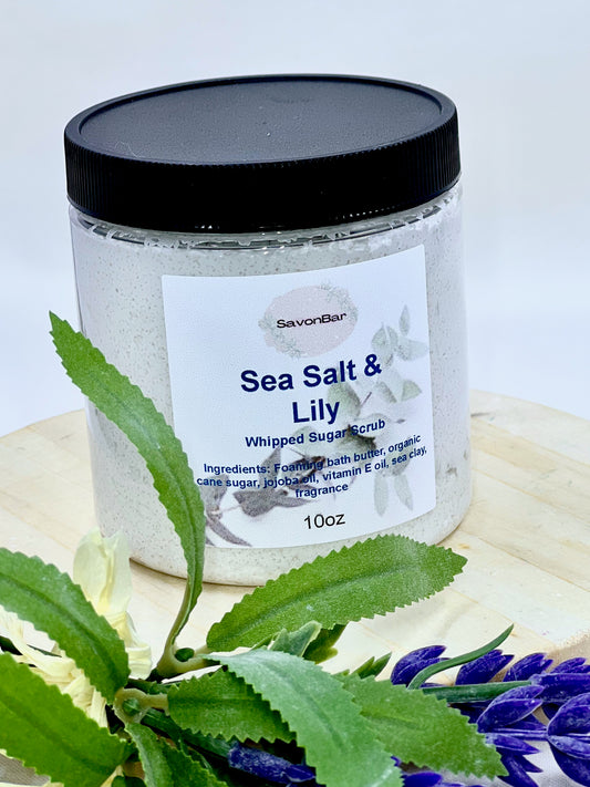 Sea Salt & Lily Whipped Sugar Scrub